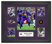 Derrick Henry Ravens Custom Framed Game-Used Football Piece Collage (Fanatics) at PristineAuction.com