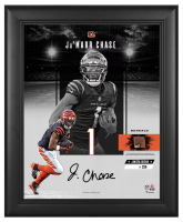 Ja'Marr Chase LE Bengals "Impact Collage" Custom Framed Photo at PristineAuction.com