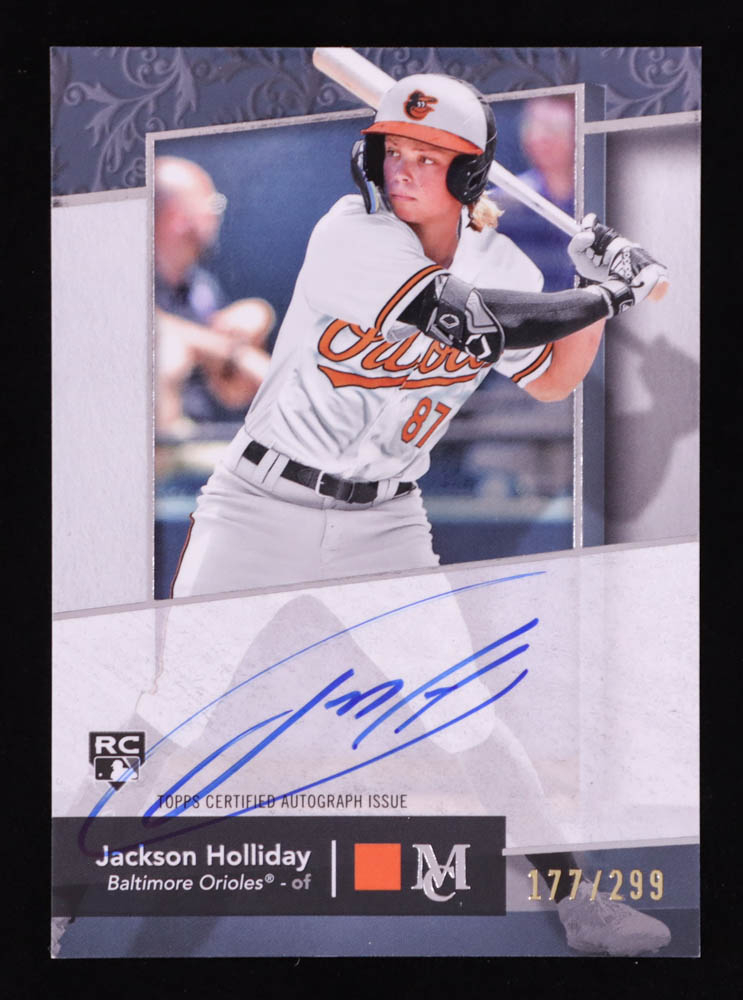 Jackson Holliday 2024 Topps Museum Collection Archival Autographs #AAJH #177/299 RC