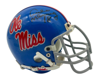 Archie Manning Signed Ole Miss Rebels Throwback Mini Helmet (Beckett) at PristineAuction.com