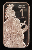 Freedom Bar 1 Troy Ounce .999 Fine Silver Bullion Bar at PristineAuction.com