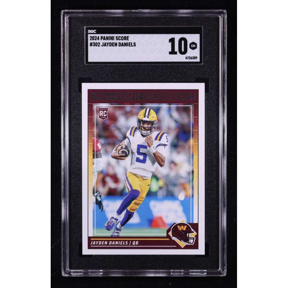 Jayden Daniels 2024 Score #302 RC (SGC 10) at PristineAuction.com