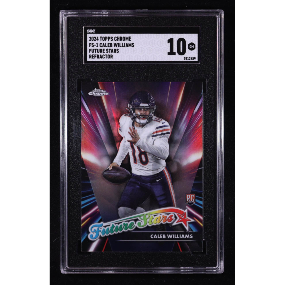 Caleb Williams 2024 Topps Chrome Future Stars Refractors #FS1 RC (SGC 10) at PristineAuction.com