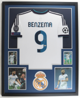 Karim Benzema Signed Real Madrid Custom Framed Jersey Display (Beckett) at PristineAuction.com