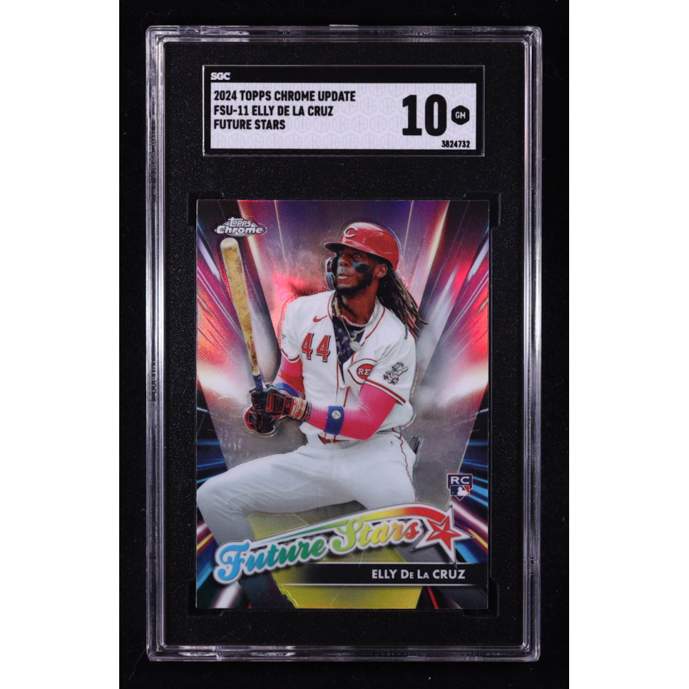 Elly De La Cruz 2024 Topps Chrome Update Future Stars #FSU11 RC (SGC 10) at PristineAuction.com