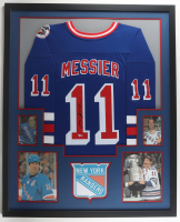 Mark Messier Signed Rangers Custom Framed Jersey Display (Fanatics) at PristineAuction.com