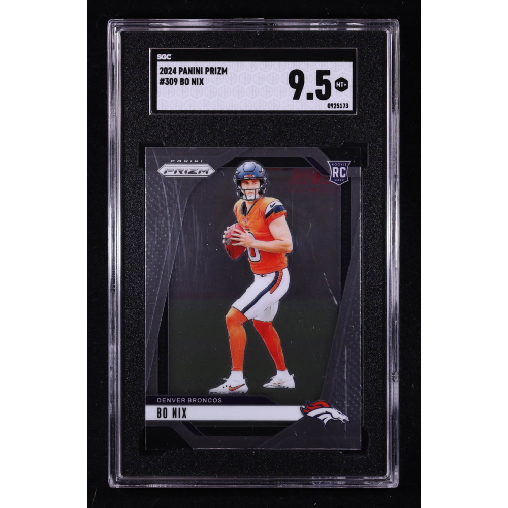 Bo Nix 2024 Panini Prizm #309 RC (SGC 9.5) at PristineAuction.com