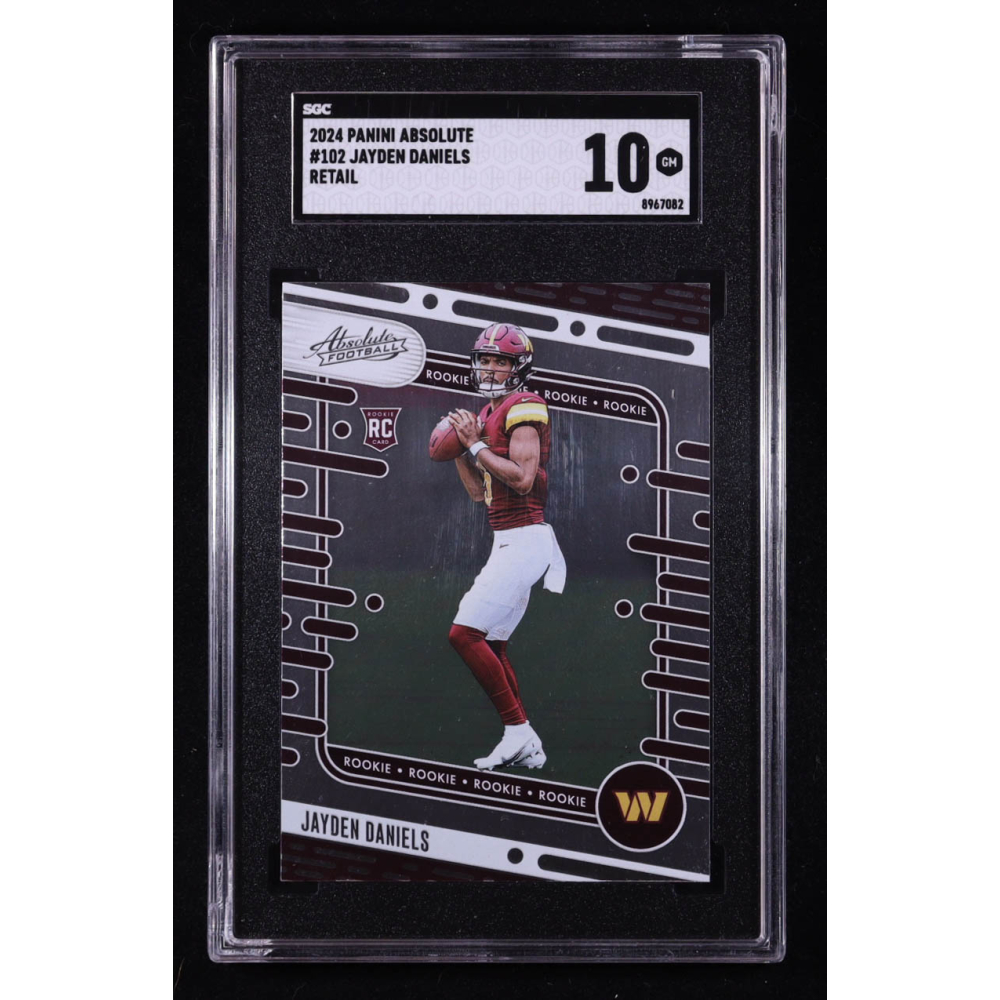 Jayden Daniels 2024 Absolute Retail #102 RC (SGC 10) at PristineAuction.com