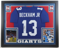 Odell Beckham Jr. Signed Custom Framed Jersey Display (JSA) at PristineAuction.com