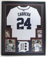 Miguel Cabrera Signed Tigers Custom Framed Jersey Display (Beckett) at PristineAuction.com