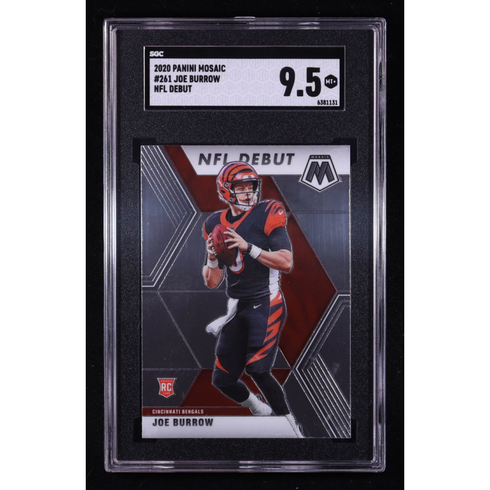 Joe Burrow 2020 Panini Mosaic NFL Debut #261 RC (SGC 9.5) at PristineAuction.com