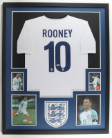 Wayne Rooney Signed Team England Custom Framed Jersey Display (Beckett) at PristineAuction.com