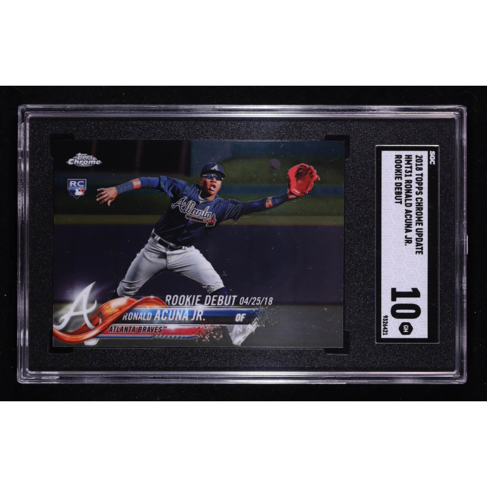 Ronald Acuna 2018 Topps Chrome Update #HMT31 RC (SGC 10) at PristineAuction.com