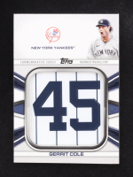 Gerrit Cole 2022 Topps Commemorative Jersey Number Medallion Series One #JNM-GC at PristineAuction.com