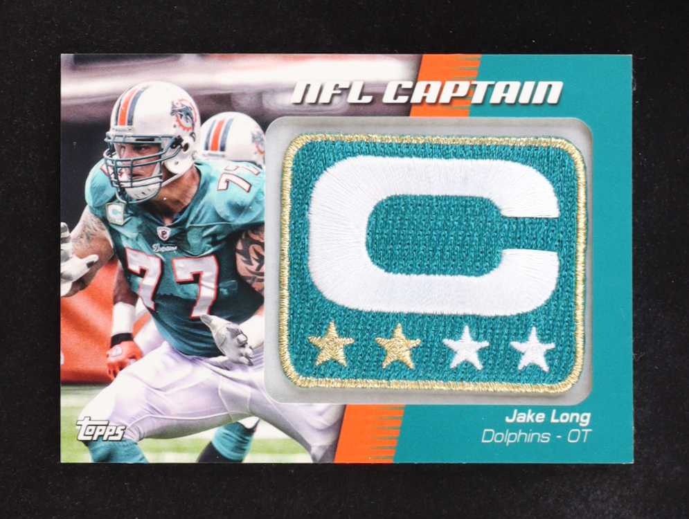 Jake Long 2012 Topps NFL Captain Patch #NCP-JL at PristineAuction.com Jake Long 2012 Topps NFL Captain Patch #NCP-JL at PristineAuction.com