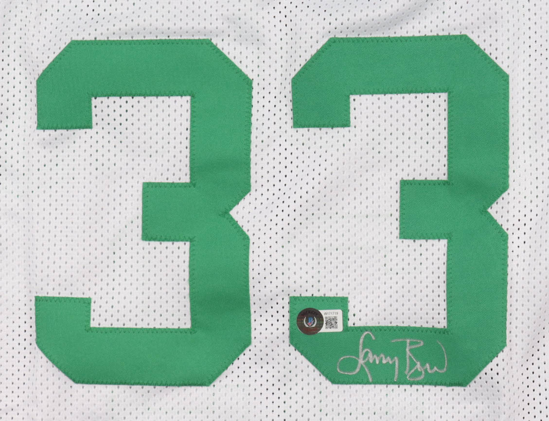 Larry Bird Signed Jersey (Beckett) at PristineAuction.com Larry Bird Signed Jersey (Beckett) at PristineAuction.com