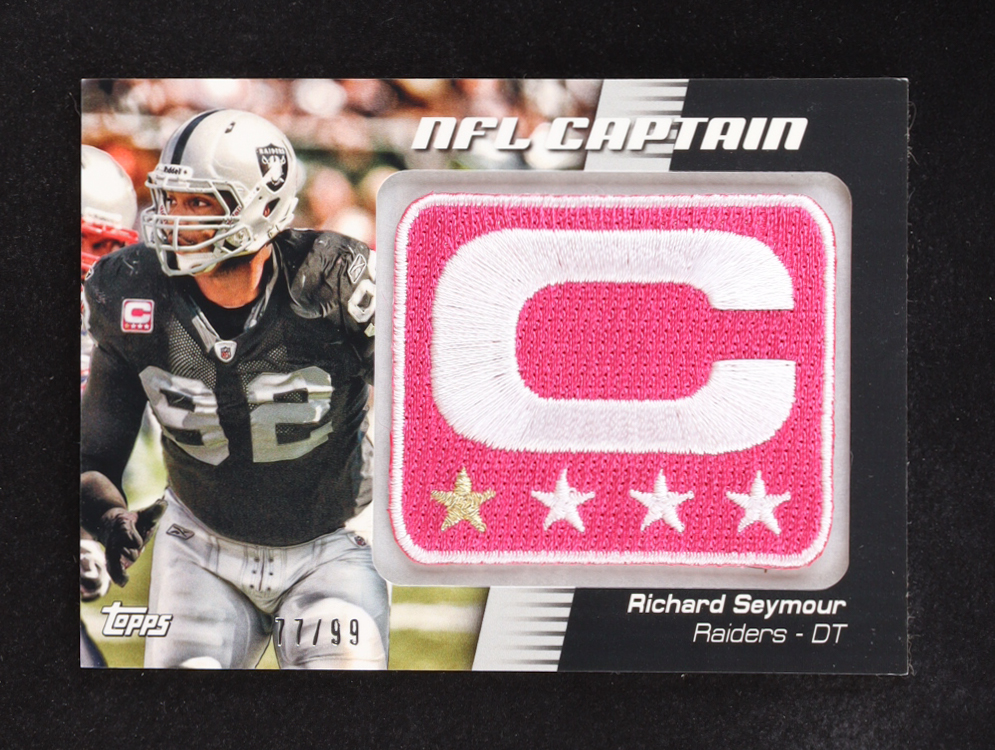 Richard Seymour 2012 Topps NFL Captain Patch #NCP-RS at PristineAuction.com Richard Seymour 2012 Topps NFL Captain Patch #NCP-RS at PristineAuction.com