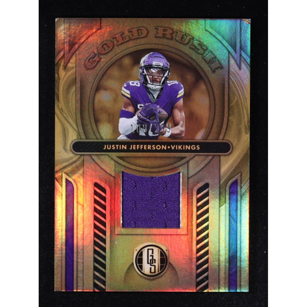 Justin Jefferson 2024 Panini Gold Standard Gold Rush Jerseys #5 #108/299 at PristineAuction.com