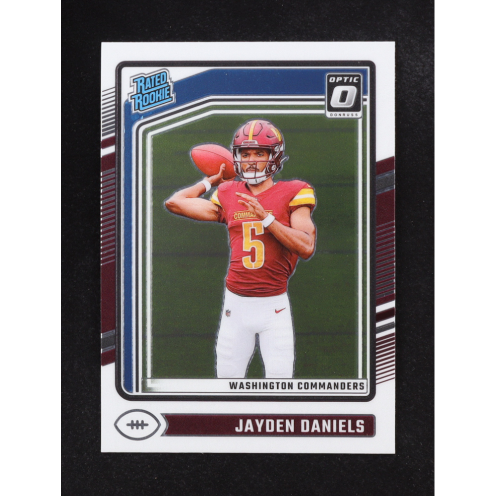 Jayden Daniels 2024 Panini Donruss Optic RR #248 RC at PristineAuction.com Jayden Daniels 2024 Panini Donruss Optic RR #248 RC at PristineAuction.com
