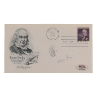 Mario Puzo Signed 1961 Horace Greeley FDC Envelope (PSA) at PristineAuction.com