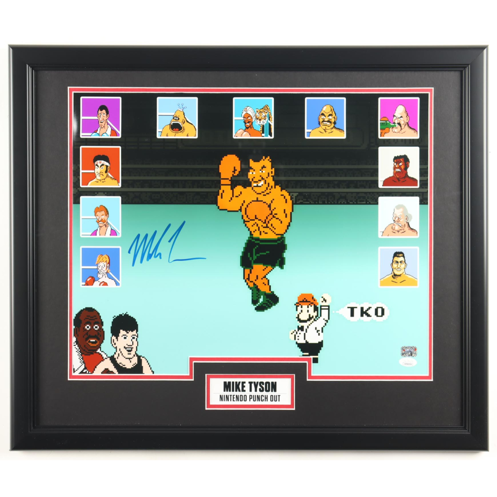 Mike Tyson Signed "Punch-Out!!" Custom Framed Photo Display (JSA & Tyson) at PristineAuction.com