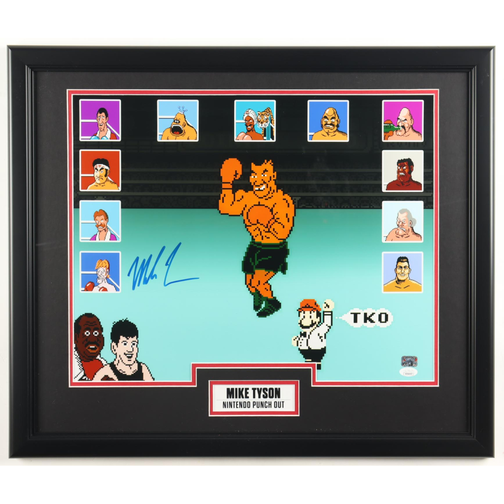 Mike Tyson Signed "Punch-Out!!" Custom Framed Photo Display (JSA & Tyson) at PristineAuction.com