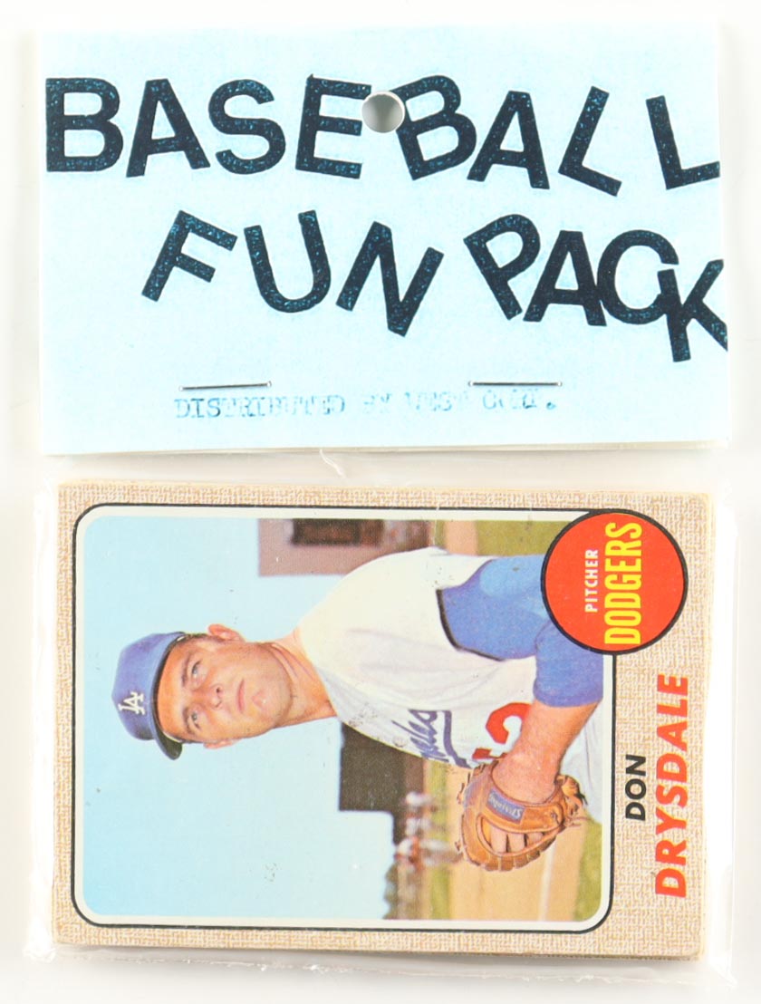 1968 Topps Baseball Card Fun Pack with (10) Cards at PristineAuction.com 1968 Topps Baseball Card Fun Pack with (10) Cards at PristineAuction.com