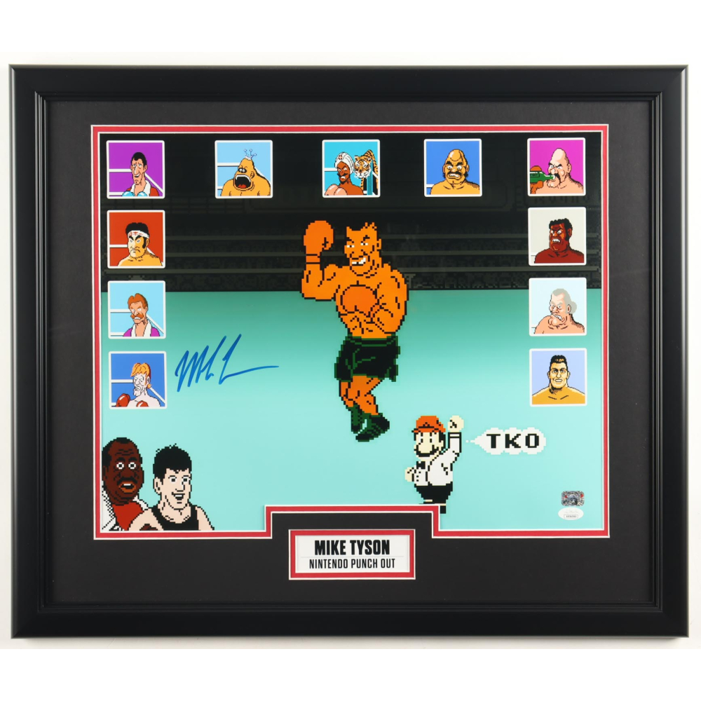 Mike Tyson Signed "Punch-Out!!" Custom Framed Photo Display (JSA & Tyson) at PristineAuction.com
