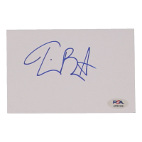 Tim Burton Signed 4x6 Cut (PSA) at PristineAuction.com