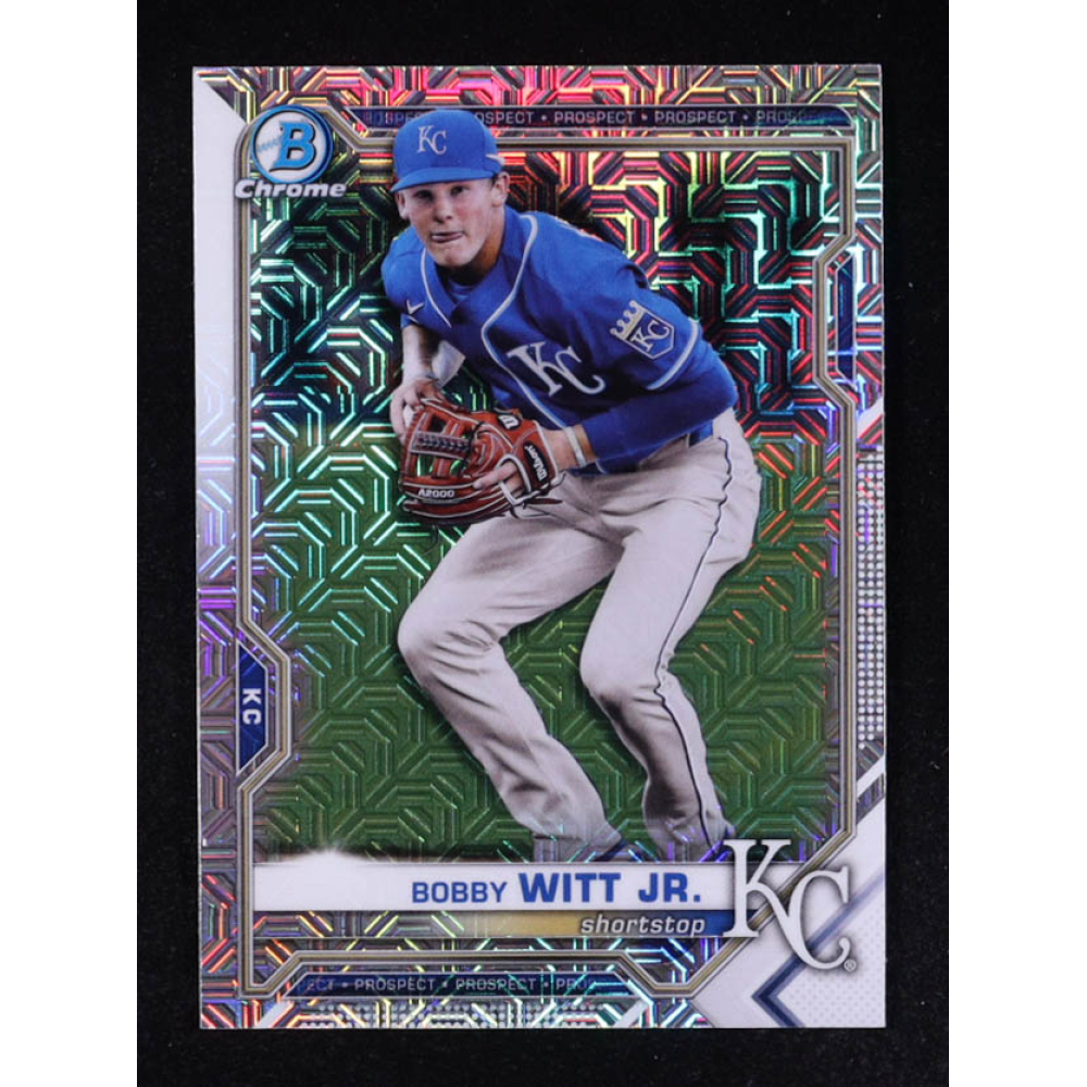 Bobby Witt Jr. 2021 Bowman Chrome Mega Box Prospects Refractors #BCP193 RC at PristineAuction.com