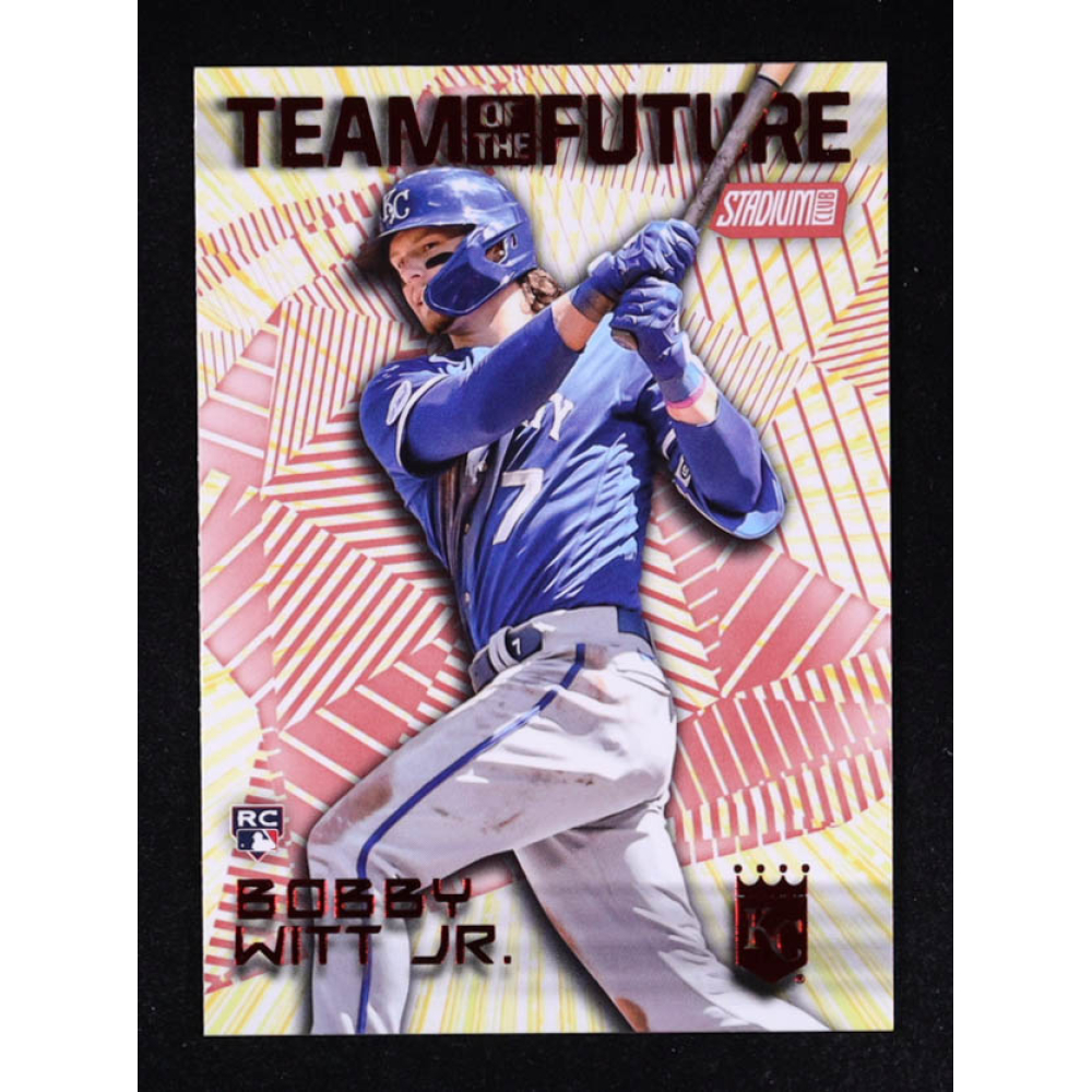 Bobby Witt Jr. 2022 Stadium Club Team of the Future Red #TOF7 RC at PristineAuction.com