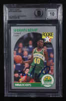 Shawn Kemp Signed 1990-91 NBA Hoops #279 RC (BGS | Autograph Graded 10) at PristineAuction.com
