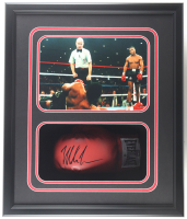 Mike Tyson Signed Boxing Glove Shadowbox Display (JSA & Tyson) at PristineAuction.com
