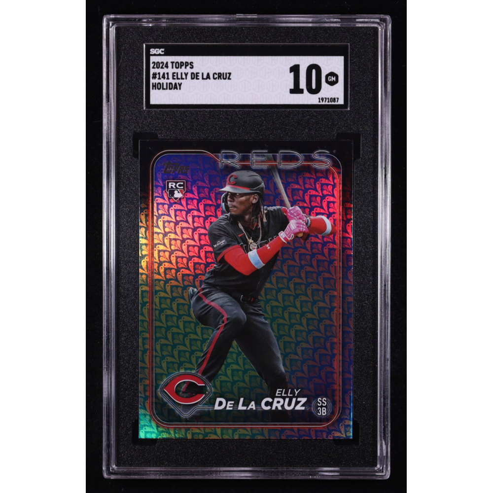 Elly De La Cruz 2024 Topps Easter Foil #141 RC (SGC 10) at PristineAuction.com
