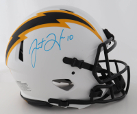 Justin Herbert Signed Chargers Full-Size Authentic On-Field Lunar Eclipse Alternate Speed Helmet (Beckett) at PristineAuction.com