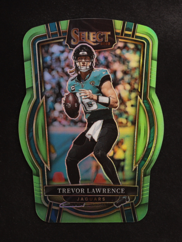 Trevor Lawrence 2022 Select Prizm Neon Green Die Cut #254 #094/299