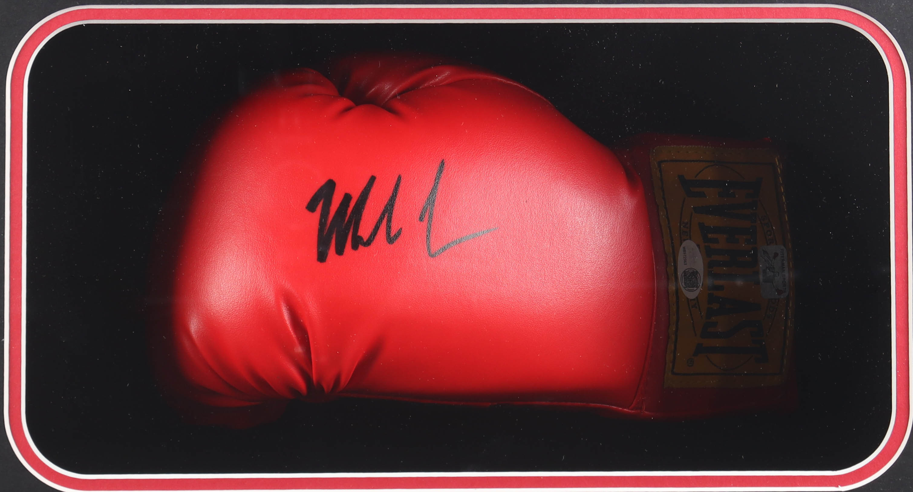 Mike Tyson Signed Boxing Glove Shadowbox Display (JSA & Tyson) at PristineAuction.com Mike Tyson Signed Boxing Glove Shadowbox Display (JSA & Tyson) at PristineAuction.com