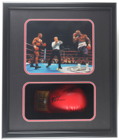 Mike Tyson Signed Boxing Glove Shadowbox Display (JSA & Tyson) at PristineAuction.com