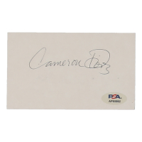Cameron Diaz Signed 3x5 Cut (PSA) at PristineAuction.com