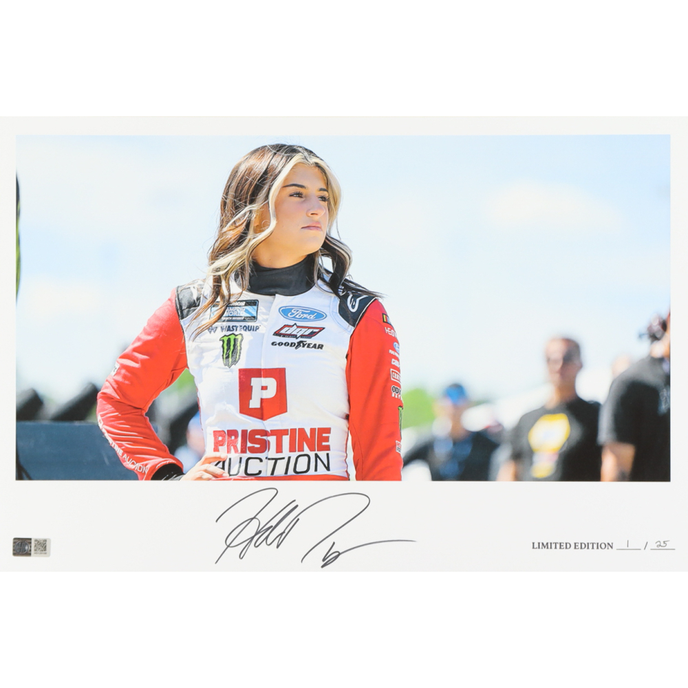Hailie Deegan Signed LE NASCAR 12x18 Print (PA) at PristineAuction.com