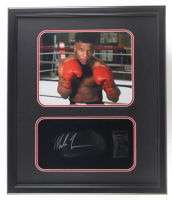 Mike Tyson Signed Boxing Glove Shadowbox Display (JSA & Tyson) at PristineAuction.com