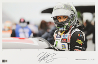 Hailie Deegan Signed LE NASCAR 12x18 Print (PA) at PristineAuction.com