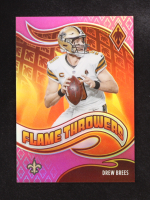 Drew Brees 2021 Panini Phoenix Flame Throwers Pink #30 #005/175 at PristineAuction.com
