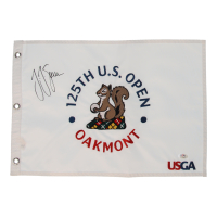J.J. Spaun Signed 125th U.S. Open Golf Pin Flag (PSA) at PristineAuction.com