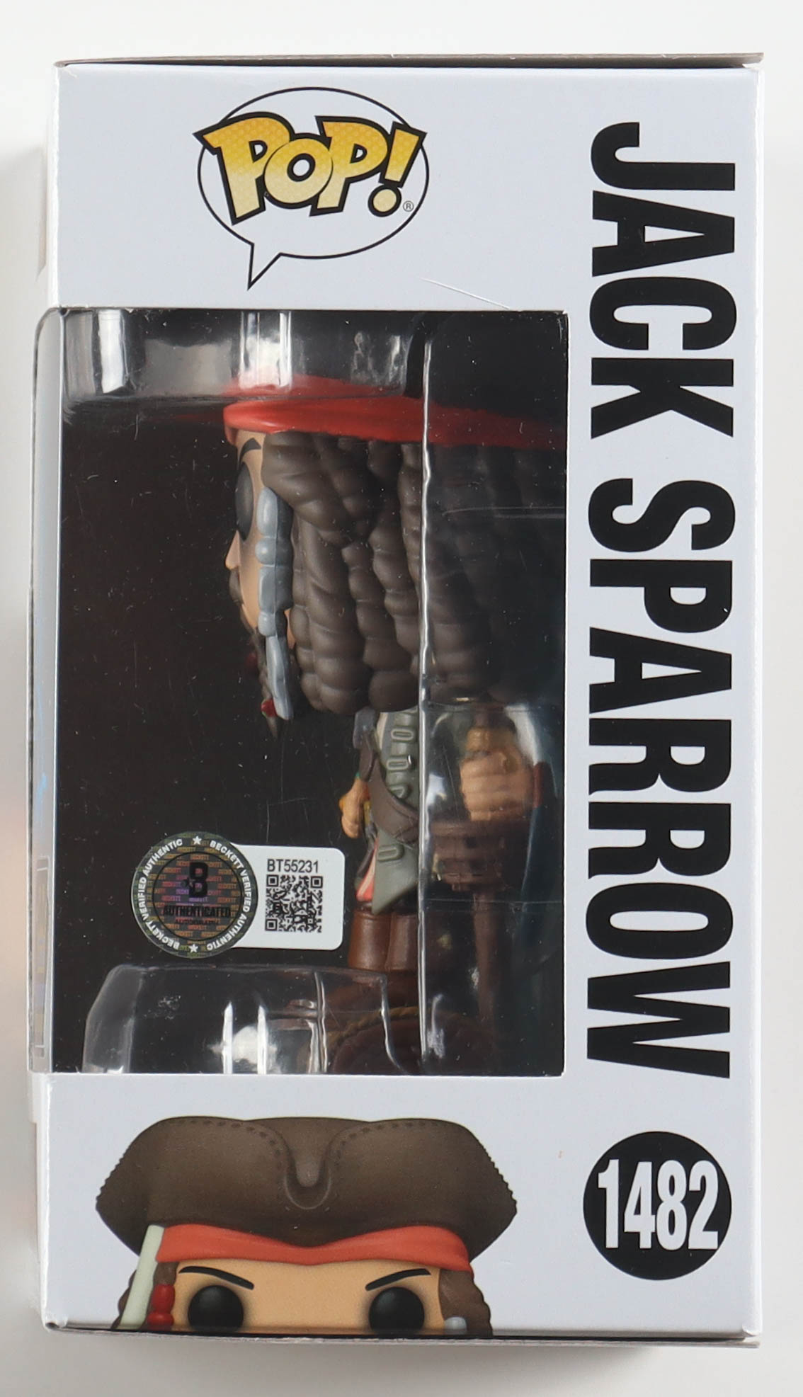Johnny Depp Signed "Pirates of the Caribbean" Jack Sparrow #1482 Funko Pop! Vinyl Figure (Beckett) at PristineAuction.com Johnny Depp Signed "Pirates of the Caribbean" Jack Sparrow #1482 Funko Pop! Vinyl Figure (Beckett) at PristineAuction.com