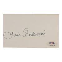 Loni Anderson Signed 3x5 Cut (PSA) at PristineAuction.com