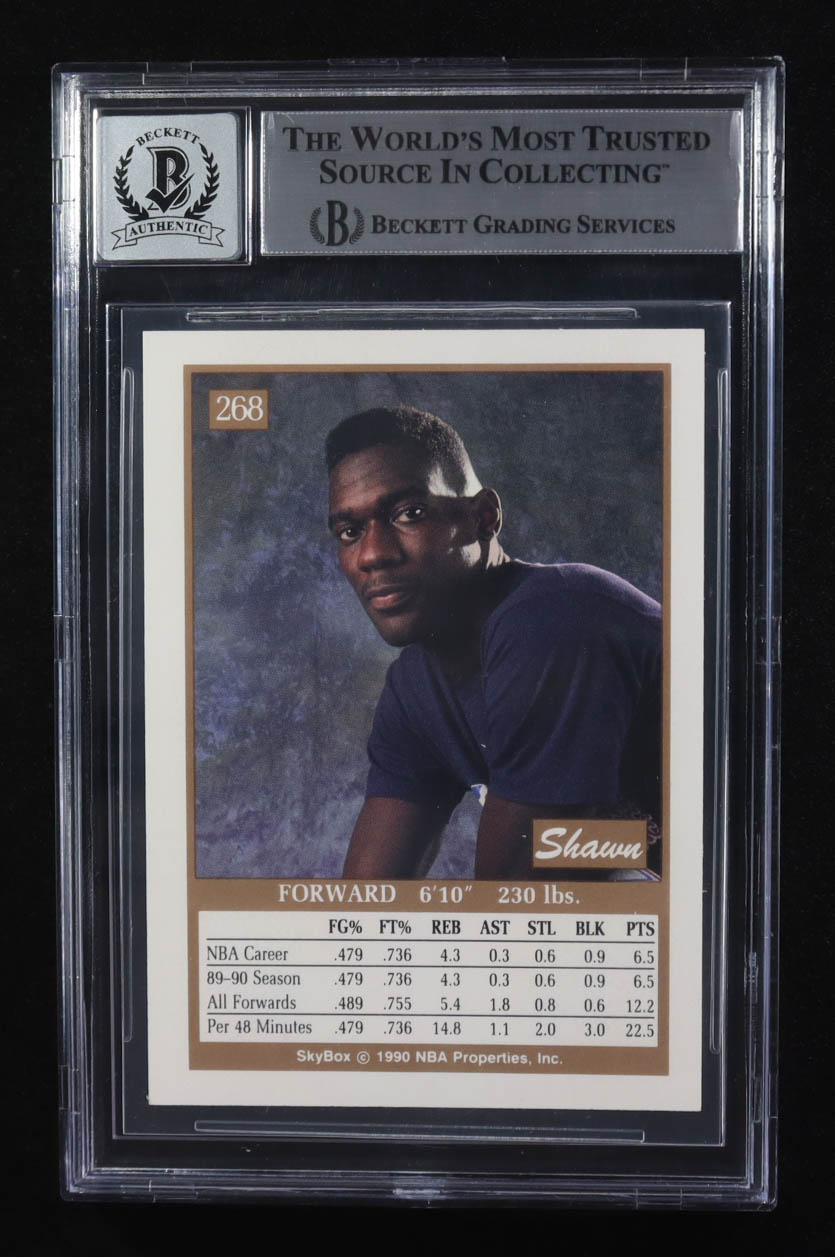 Shawn Kemp Signed 1990-91 Skybox #268 RC (BGS | Autograph Graded 10) at PristineAuction.com Shawn Kemp Signed 1990-91 Skybox #268 RC (BGS | Autograph Graded 10) at PristineAuction.com