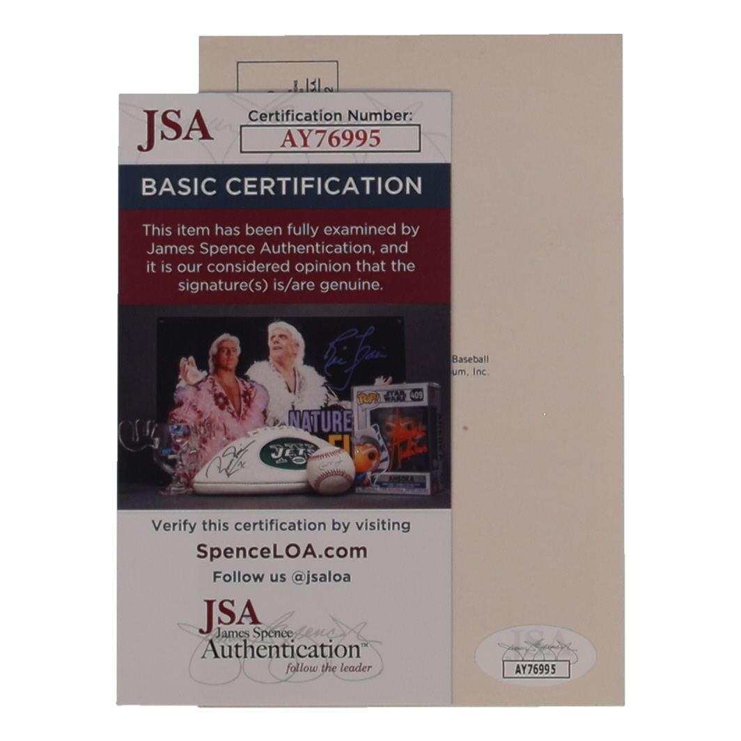 Bob Lemon Signed Hall of Fame Plaque Postcard (JSA) at PristineAuction.com Bob Lemon Signed Hall of Fame Plaque Postcard (JSA) at PristineAuction.com