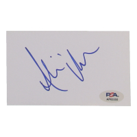 Alicia Vikander Signed 3x5 Cut (PSA) at PristineAuction.com