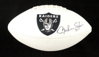 Mark Van Eeghen Signed Raiders Logo Football (Beckett) at PristineAuction.com
